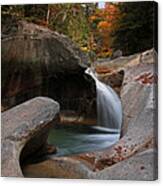 The Basin In The New Hampshire White Mountain National Forest Canvas Print