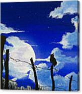 The Birds - Night Watch Canvas Print