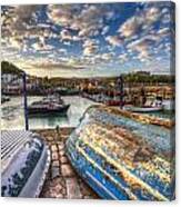 The Boats Of Folkestone Canvas Print