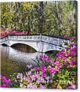 The Bridge At Magnolia Plantation Canvas Print