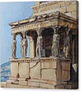 The Caryatid Porch Of The Erechtheion Canvas Print