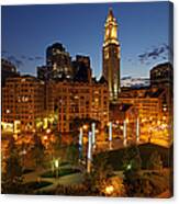 The Custom House Tower In Boston Canvas Print