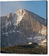 The Diamond Face Of Longs Peak Canvas Print