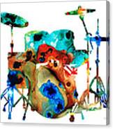 The Drums - Music Art By Sharon Cummings Canvas Print