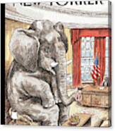 The Elephant In The Room Canvas Print