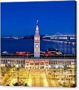 The Ferry Building In Downtown San Francisco Canvas Print