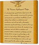 The Florence Nightingale Pledge Canvas Print