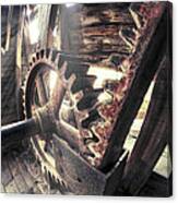 The Gears Of Falling Spring Mill - Missouri - Steampunk Canvas Print