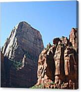 The Great White Throne In Zion National Park Canvas Print