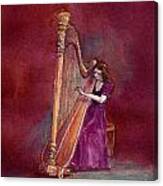 The Harpist Canvas Print