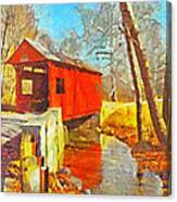 The Henry Bridge At Mingo Creek Park 3 Canvas Print