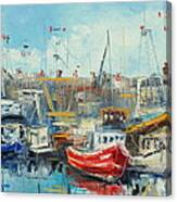 The Howth Harbour Canvas Print