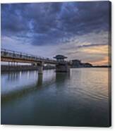 The Jetty At The Dam Canvas Print
