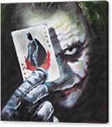 The Joker Heath Ledger Canvas Print