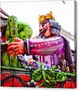 The King #malta #carnival #valletta Canvas Print