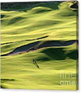 The Long Green Walk - Chambers Bay Golf Course Canvas Print