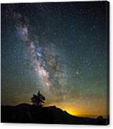The Milky Way Meets The Aspen Fire Canvas Print