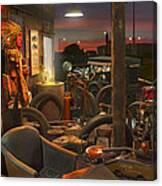 The Motorcycle Shop 2 Canvas Print