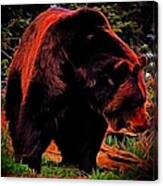The Mystic Grizzly Bear Canvas Print