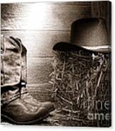 The Old Boots Canvas Print