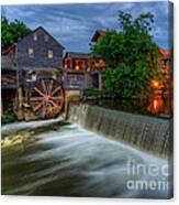 The Old Mill At Twilight Canvas Print