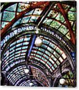 The Pergola Ceiling In Pioneer Square Canvas Print