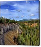 The Pinnacles And A Creek Valley Canvas Print