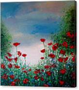 The Poppy Field Canvas Print