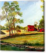 The Red Roof Farm Canvas Print