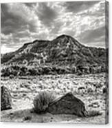 The Road To Zion In Black And White Canvas Print
