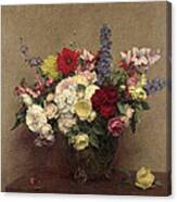 The Rosy Wealth Of June Canvas Print