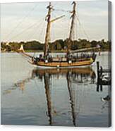 The Schooner Sultana At Chestertown Maryland Canvas Print