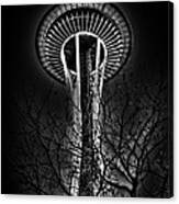 The Seattle Space Needle At Night Canvas Print