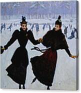The Skaters Canvas Print