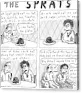 The Sprats  -  Four Panel Comic About The Sprats' Canvas Print
