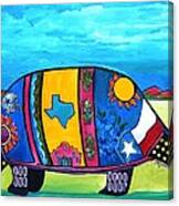 The Texas Armadillo Canvas Print