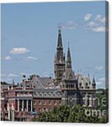 The Towers Of Healy Hall Georgetown University Canvas Print
