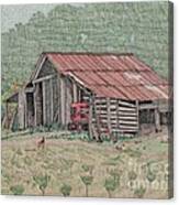 The Tractor Barn Canvas Print