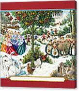 The Twelve Days Of Christmas Canvas Print