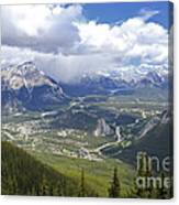 The View From The Top Of Sulphur Mountain Canvas Print