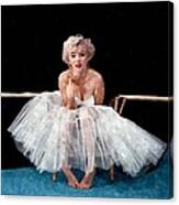 The White Dress Of Marilyn Canvas Print