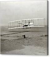 The Wright Brothers' First Powered Canvas Print