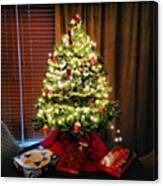 The Xmas Tree In Our Theater Room At Canvas Print