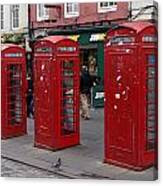 Those Red Telephone Booths Canvas Print