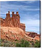 Three Gossips - Arches National Park Canvas Print