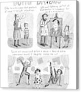 Three Panel Cartoon About What Boho Parents Canvas Print