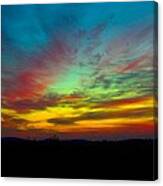 Tie Dyed Sunrise Canvas Print