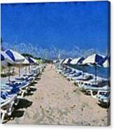 Tigraki Beach In Kos Island Canvas Print
