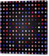 Tiles.red-blue.1 Canvas Print
