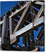 Timber Truss Details Near Supports Canvas Print